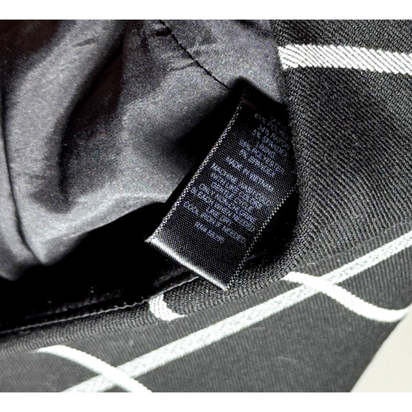 Express Career Grid Print Pencil Skirt 6 Black White Check Business Work Short - Picture 5 of 5